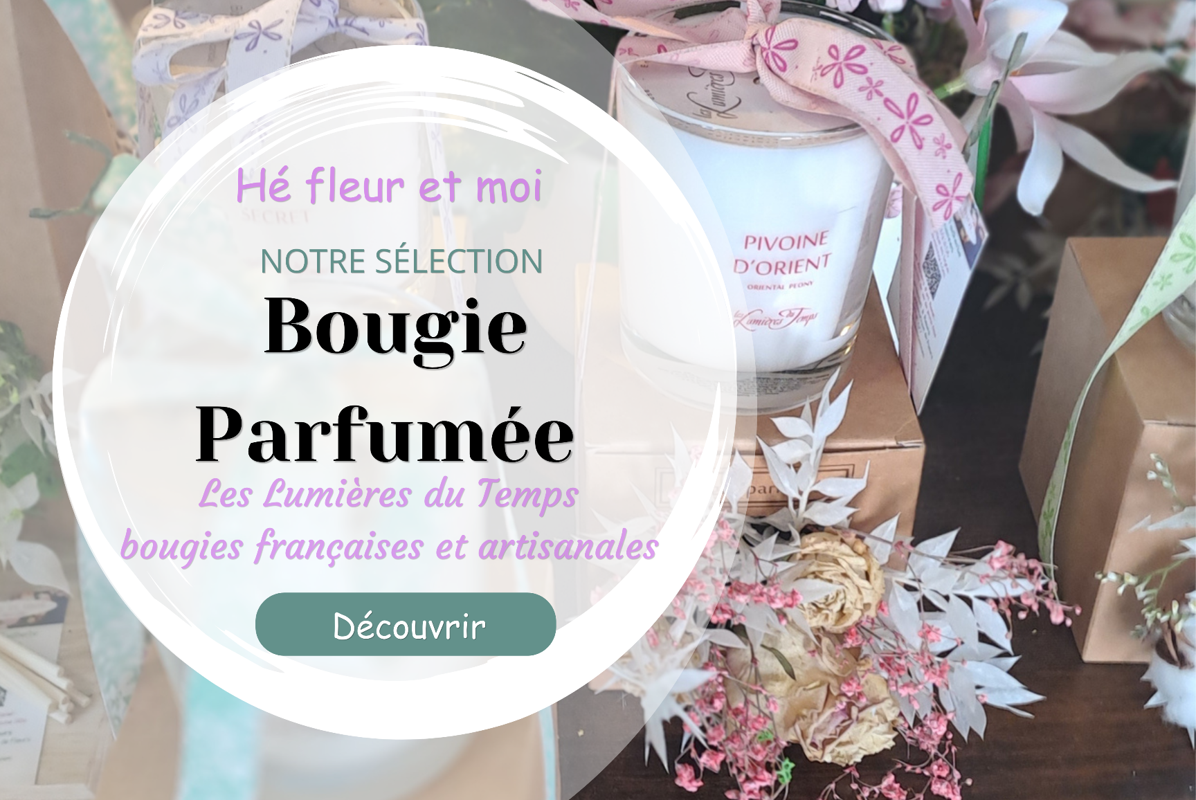 Bougie parfumee valenciennes nord fleuriste